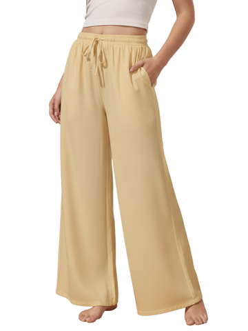 Women Wide Leg Palazzo Rayon Pants