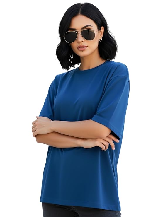 Oversized Plain Royal Blue