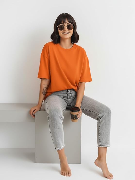 Oversized Plain Orange