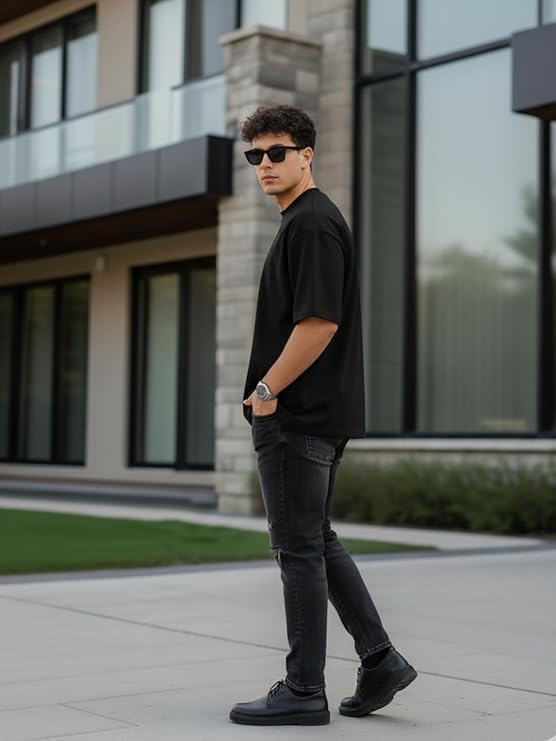 Oversized Plain Black