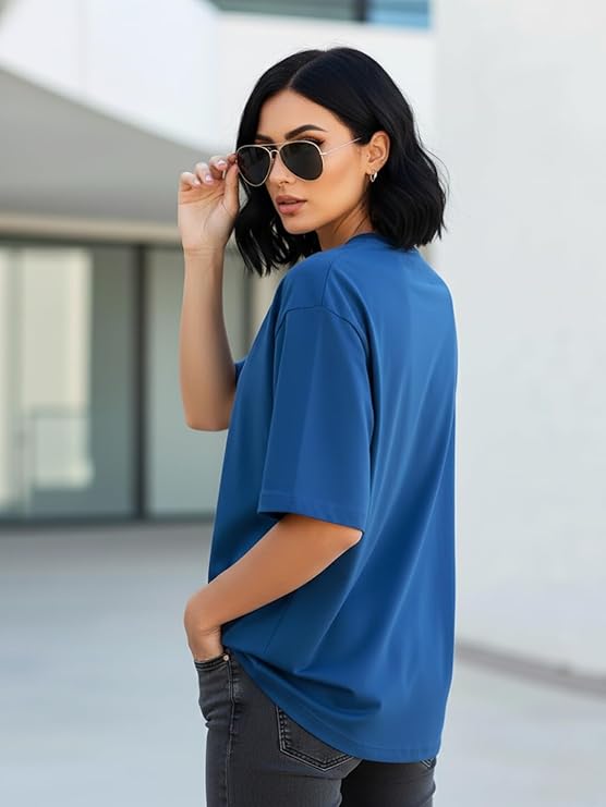 Oversized Plain Royal Blue