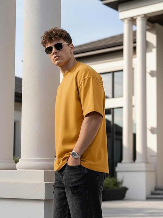Oversized Plain Mustard