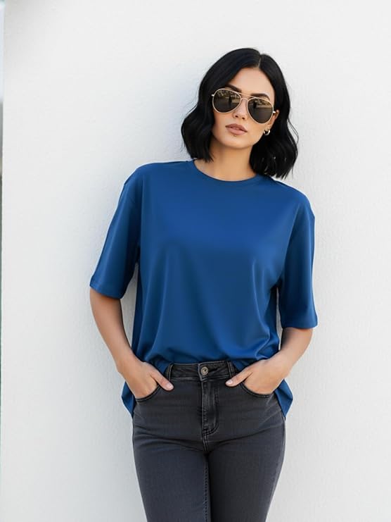 Oversized Plain Royal Blue