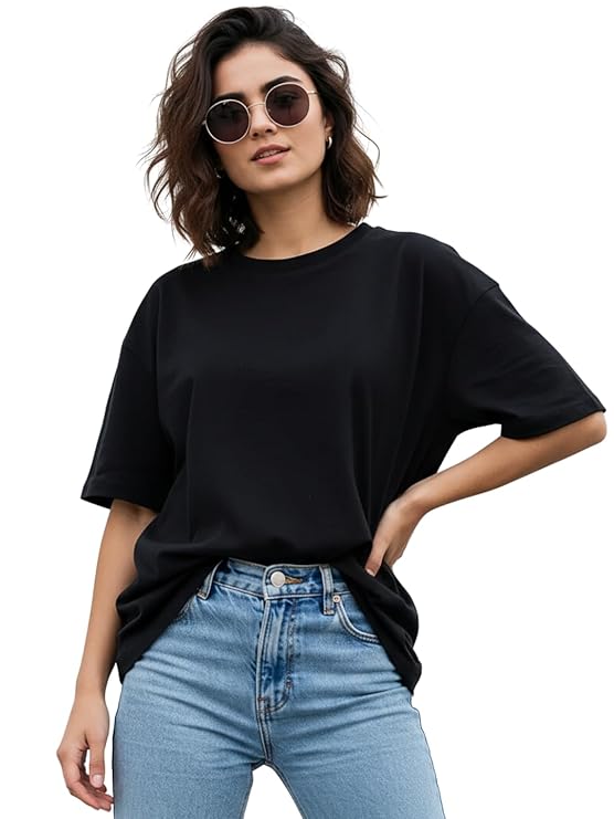 Oversized Plain Black