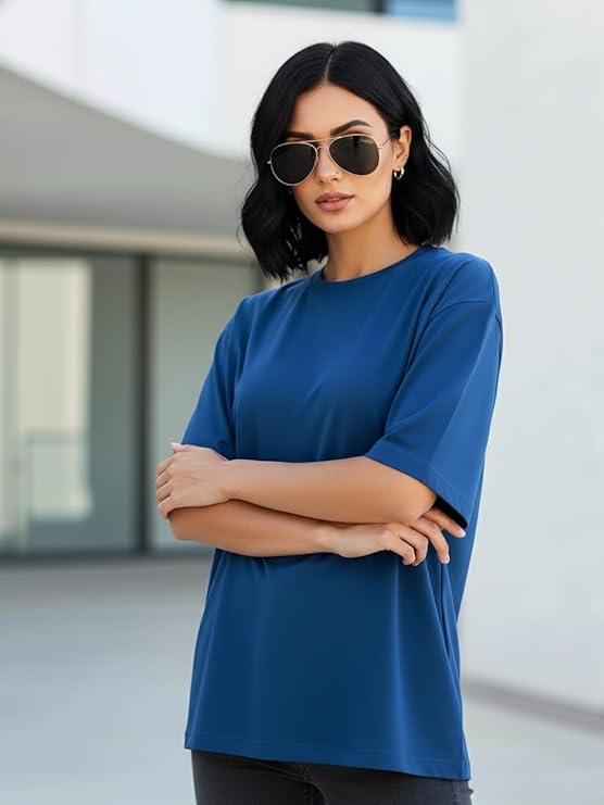 Oversized Plain Royal Blue