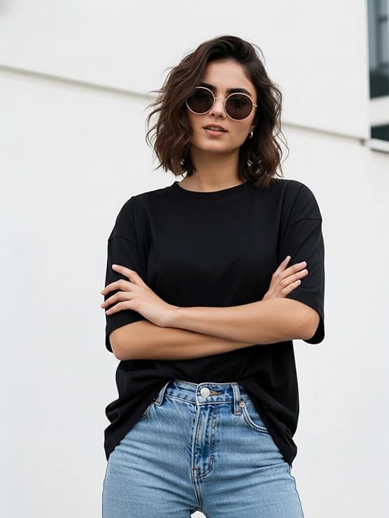 Oversized Plain Black