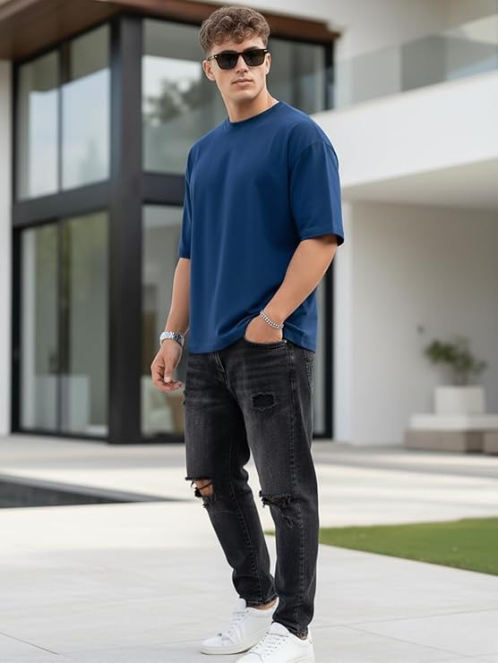 Oversized Plain Royal Blue