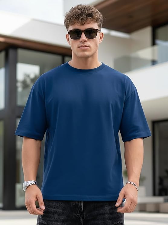 Oversized Plain Royal Blue
