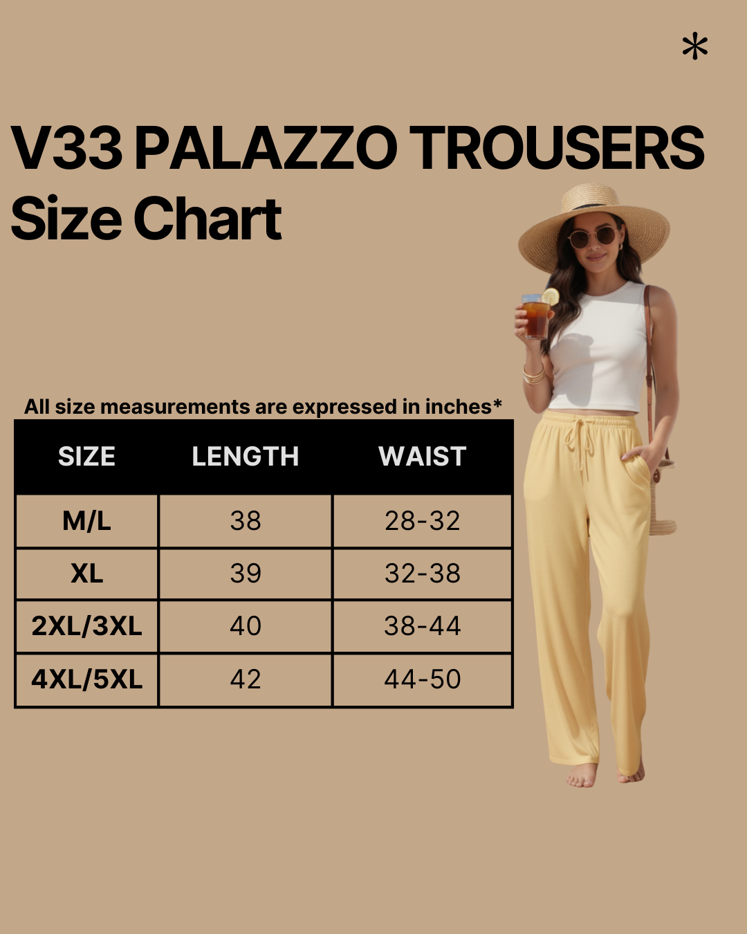 Women Wide Leg Palazzo Rayon Pants